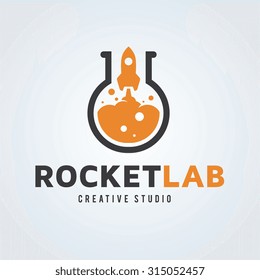 Rocket Lab Logo Template.