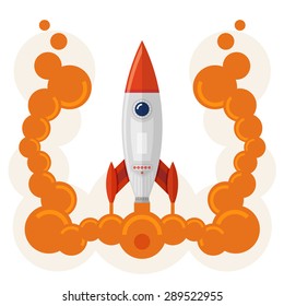 Rocket launch as a concept of a big business startup