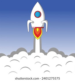 Rocket Launch, Concept of a company launching a product or service