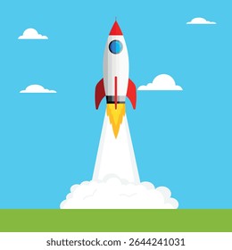 Rocket Launch, Concept of a company launching a product or service