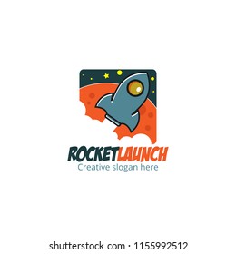 rocket launch, a design for business, web, office etc