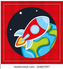 rocket launch  design, vector illustration eps10 graphic 