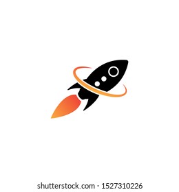Rocket Launch graphic design template vector illustration