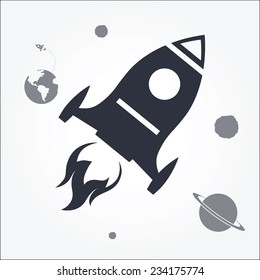 Rocket Launch Icon