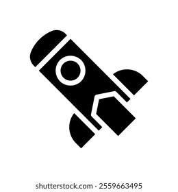 Rocket launch icon. Concept of startup, business, and innovation.