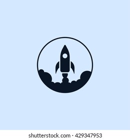 rocket launch icon. rocket launch sign