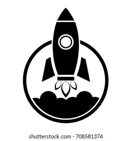 rocket launch icon. rocket launch sign