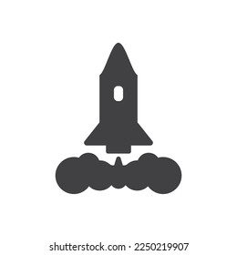 Rocket Launch Icon Sign Symbol