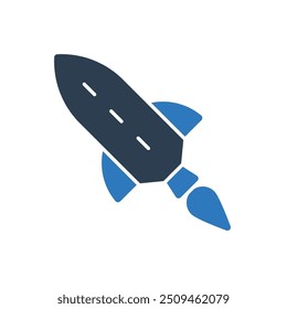 rocket launch icon sign symbol
