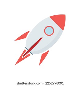 rocket launch icon vector illustration