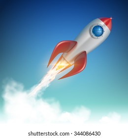 Rocket launch illustration