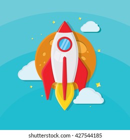 rocket launch illustration