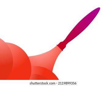 Rocket launch into space. Space rocket takeoff isolated on white background. Design for banners, posters and promotional items. Space tourism, a modern trend. Vector illustration