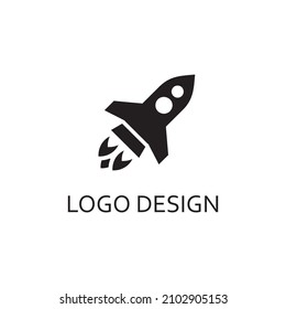 rocket launch for logo design