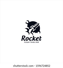 Rocket Launch logo design template
