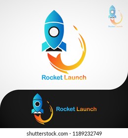 Rocket Launch Logo :
This is a logo made for business needs in the field of technology such as making applications and can also be used for other businesses.