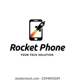 Rocket launch logo vector template. Creative rocket flight startup fly launch vector logo design