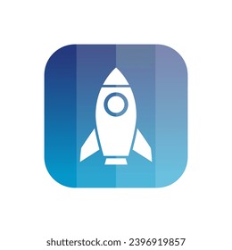 Rocket launch logo vector template. Creative rocket flight startup fly launch vector logo design