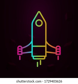 rocket, launch nolan icon Simple thin line, outline vector of Business icons for ui and ux, website or mobile application