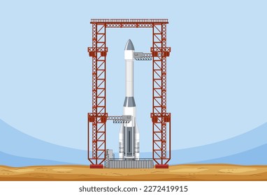 Ilustración del vector de plegado por cohete