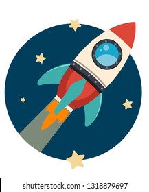 rocket launch in the sky 