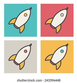 Rocket Launch Startup Business Innovation Success Ideas Concept