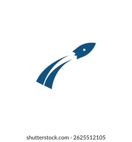 Rocket Launch technology vector logo design