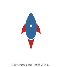 Rocket Launch technology vector logo design