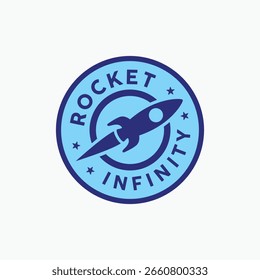 Lançamento de foguete Vetor Design Logo Spaceship Company Logotipo comercial