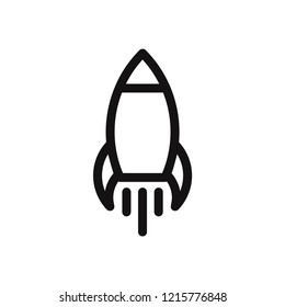Rocket launch vector icon