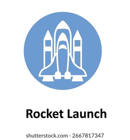 Rocket Launch Vector icon which can easily modify or edit
