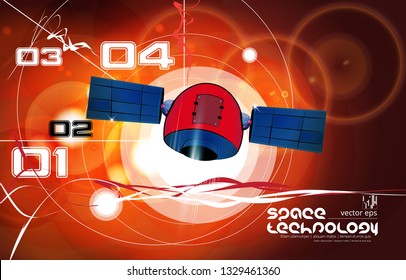 Rocket launch, vector illustration concept