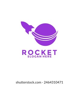 rocket launch vector logo design, simple modern rocket logo design inspiration