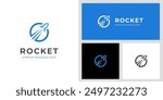 rocket launch vector logo icon design. rocket logo icon vector template for business start up creative logo