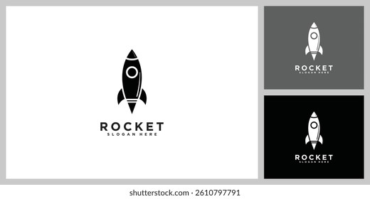 rocket launch vector template design