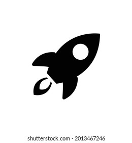 Rocket Launched Icon Vector. Rocket icon vector illustration