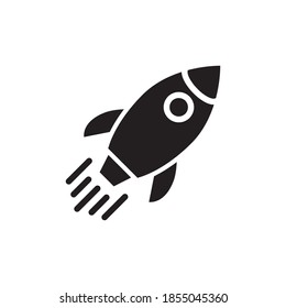 Diseño de la ilustración de la plantilla del logotipo del vector de iconos lanzados por cohetes