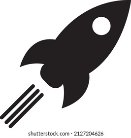Rocket Launched Icon Vector Logo Template Illustration Design. Vector.eps

