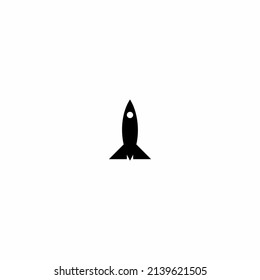 Rocket Launched Icon Vector Logo Template Ilu Vector EPS 10.