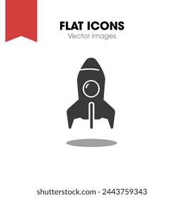 Rocket Launched Icon Vector Logo Template Illustration Design. Vector EPS 10.
