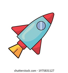 rocket launcher flying startup icon