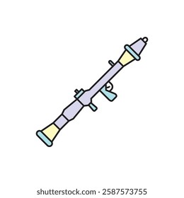 Rocket launcher icon vector design templates simple and modern