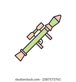 Rocket launcher icon vector design templates simple and modern