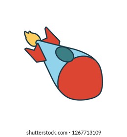 rocket launcher isolated icon