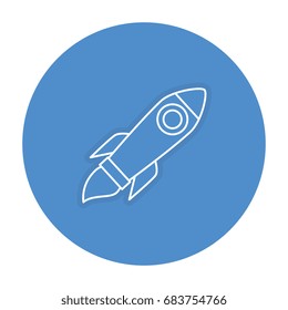rocket launcher isolated icon