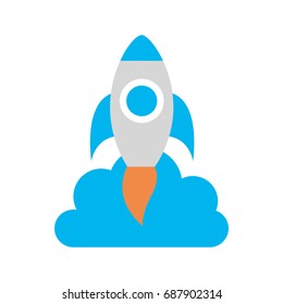 rocket launcher isolated icon