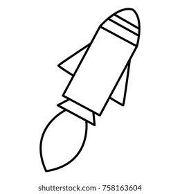 rocket launcher isolated icon