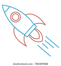 rocket launcher isolated icon