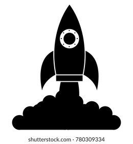rocket launcher isolated icon