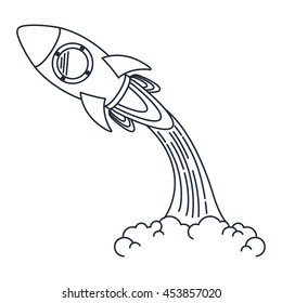 rocket launcher isolated icon design, vector illustration  graphic 